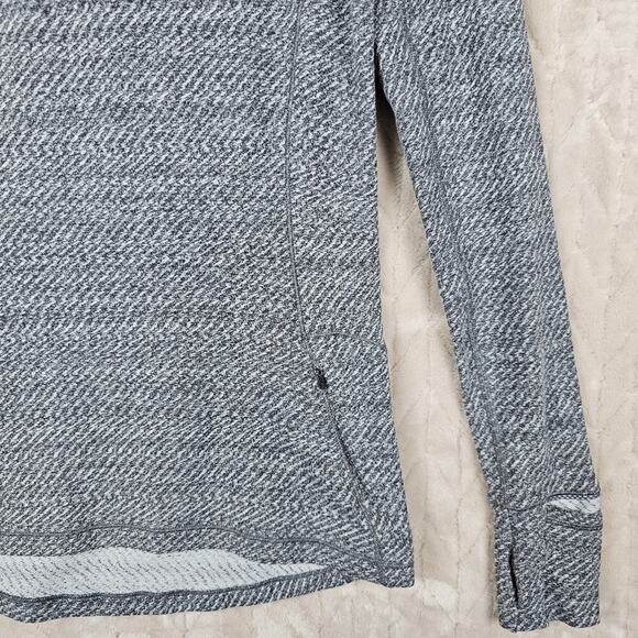 Lululemon Outrun 1/2 Zip 6 Heathered Athletic Gym Stretch Comfort Sweat Wicking - Picture 3 of 6
